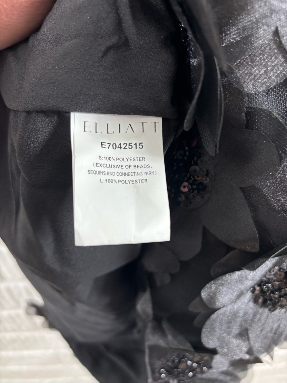 Elliatt Cherry Blossom Mini Dress Black Small NWT - Picture 8 of 8